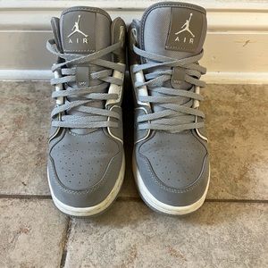 Kids Gray Jordan sneakers